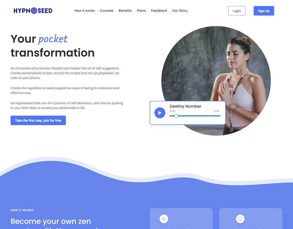 Hypnoseed – Online Self-Improvement Hypnosis Platform